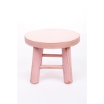 Banquinho de madeira Rosa 